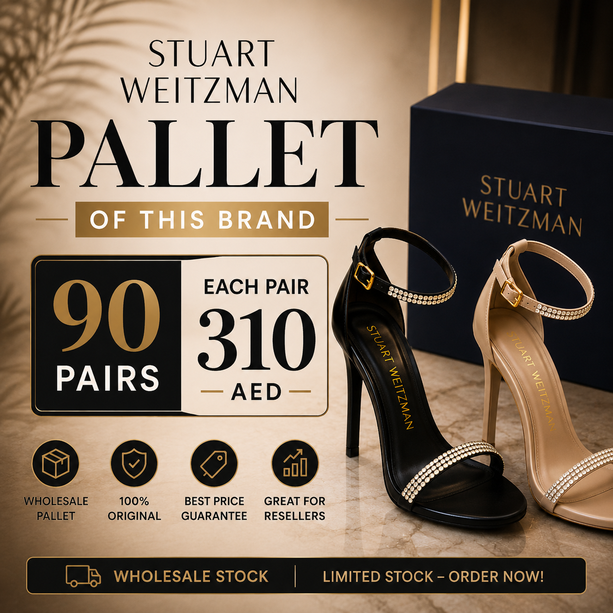 Stuart Weitzman Pallet – 100% Original