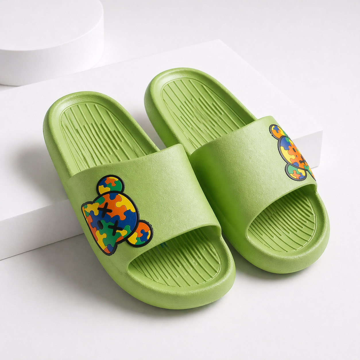 Cloud Comfort Textured Slide Slippers
