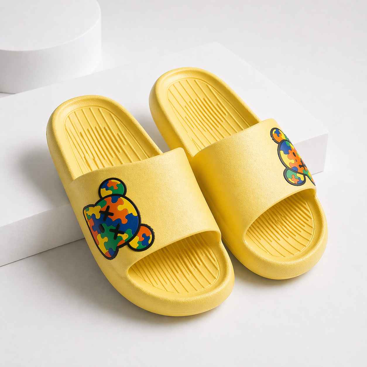 Cloud Comfort Textured Slide Slippers