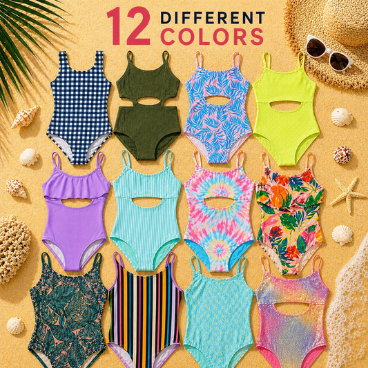 One-Piece Swimsuit for Kids - 200 Pieces (Ages 3-10 Years)