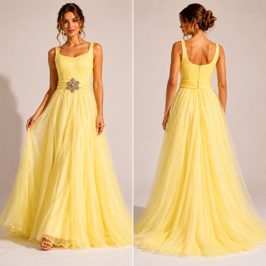 Golden Glow Princess Dress