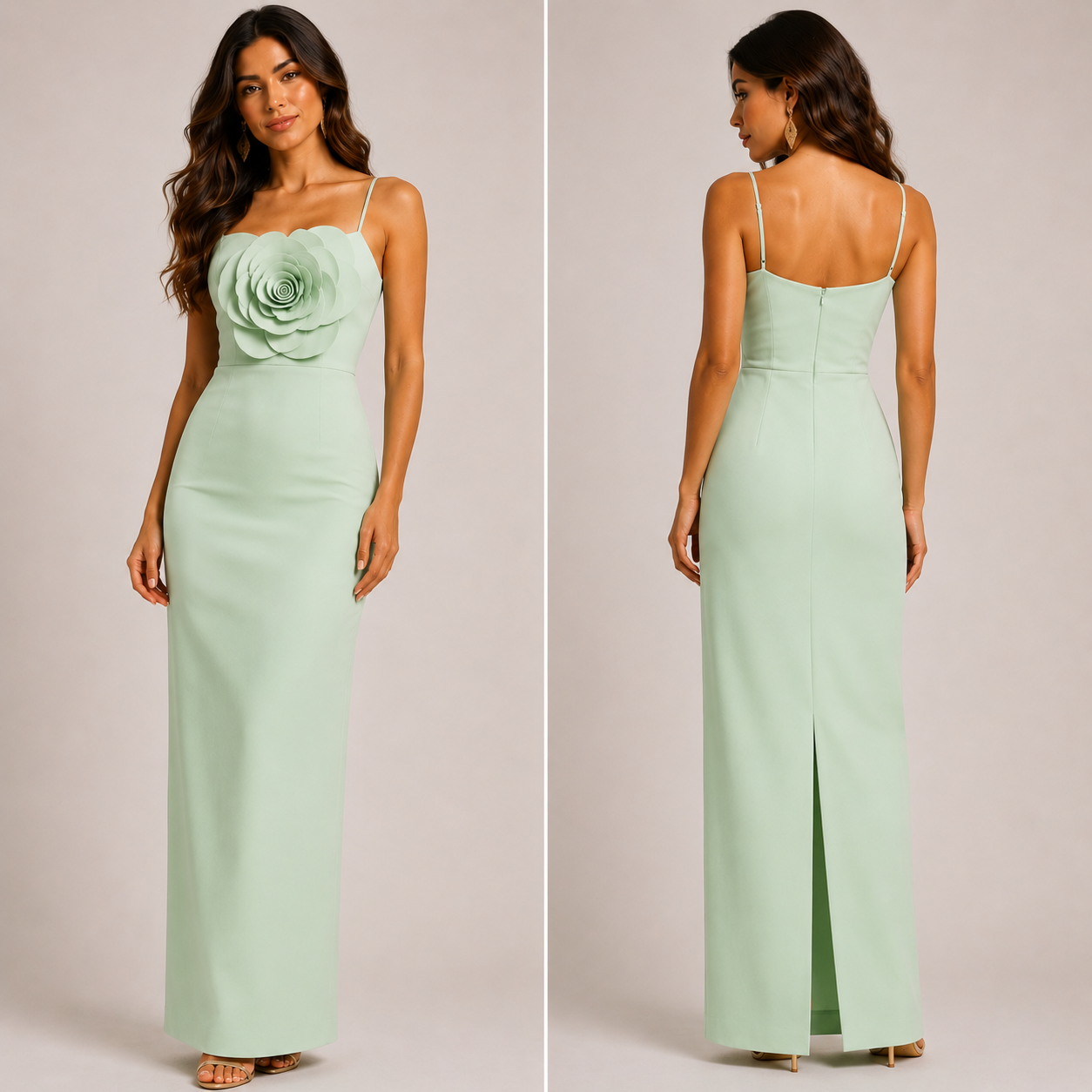 Mint Rose Elegance Dress
