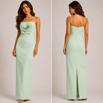 Mint Rose Elegance Dress