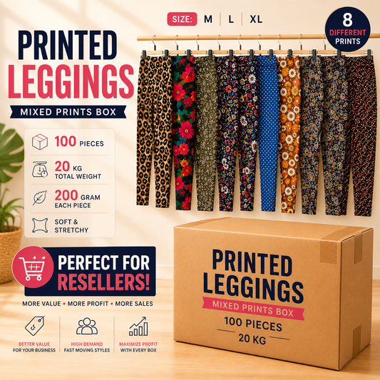 Printed Leggings Mixed Box – 100 PCS