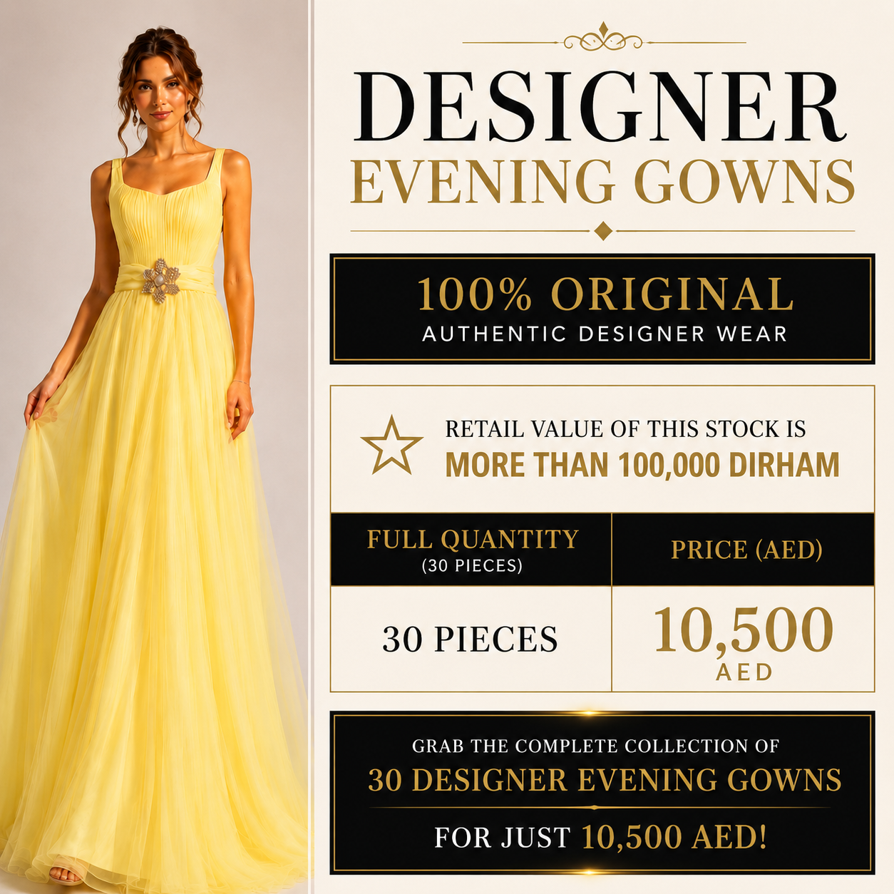 Luxury Designer Evening Gowns Collection – 100% Original