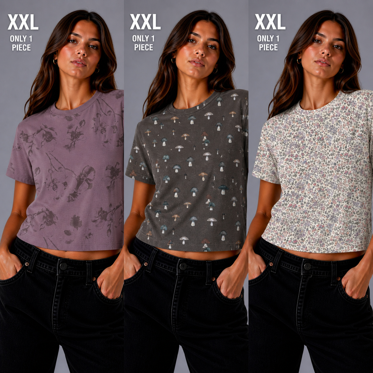13-Piece Printed T-Shirt Bundle – Mixed Designs
