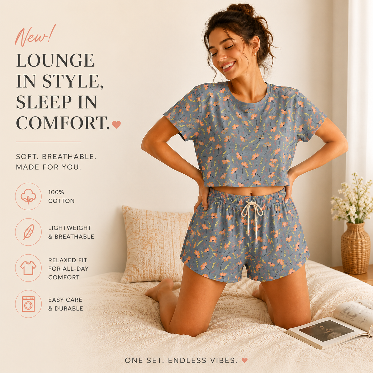 Soft Cotton Lounge Set