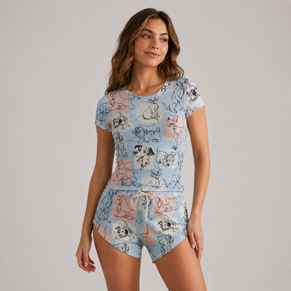 Crop & Shorts Lounge Set