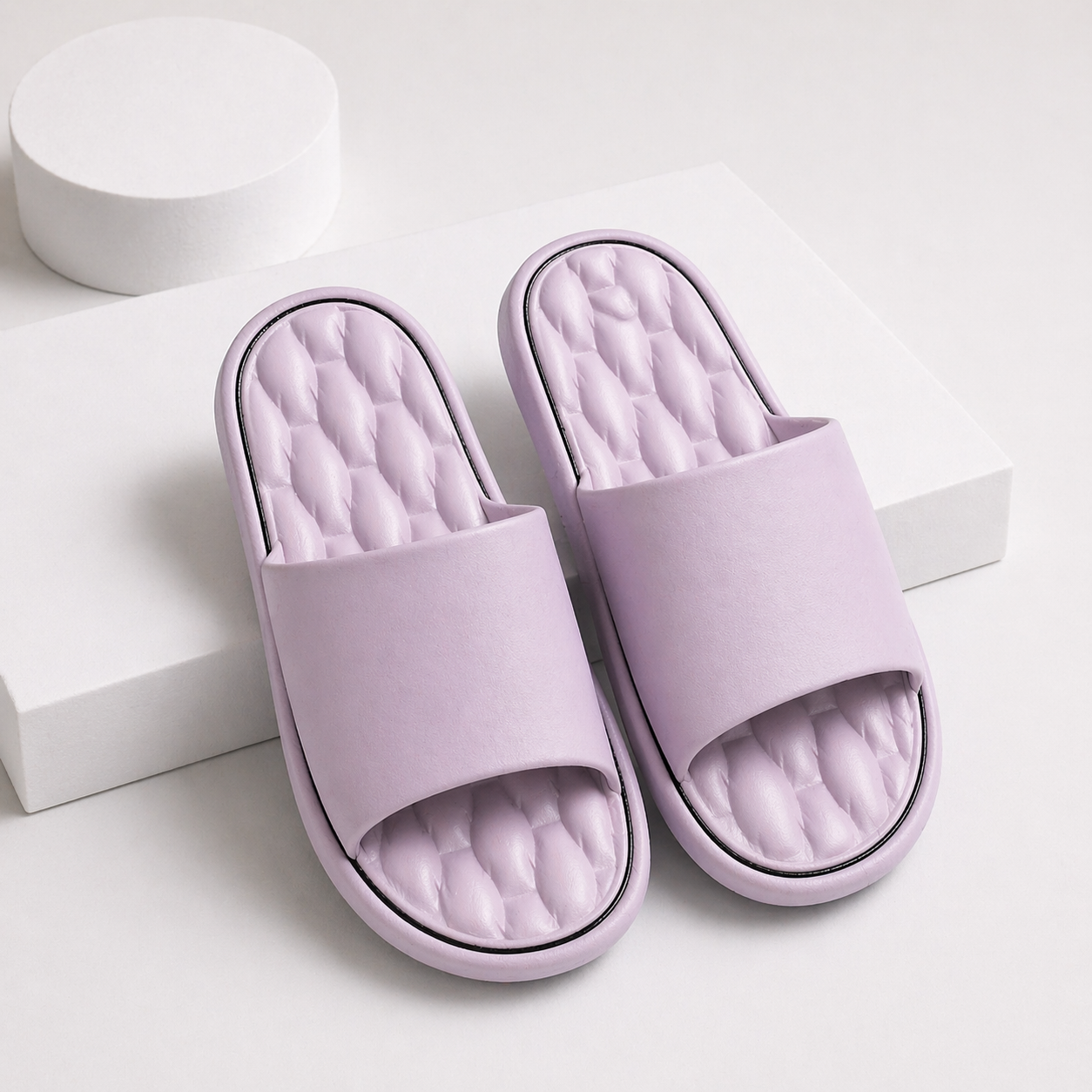 Cloud Comfort Textured Slide Slippers