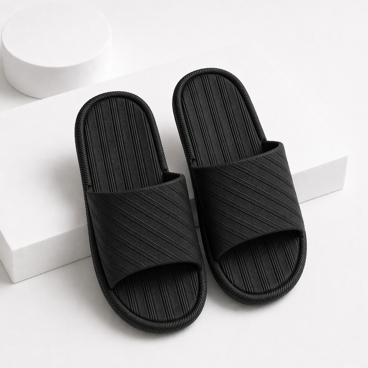 Cloud Comfort Textured Slide Slippers