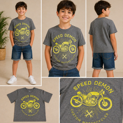 Boys Varsity Print Cotton T-Shirt – Casual Tee