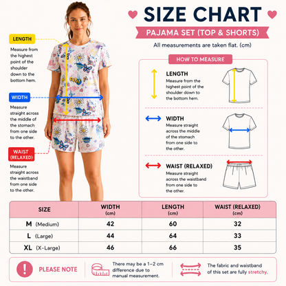 T-shirt/Short Two-Piece Pajama Set