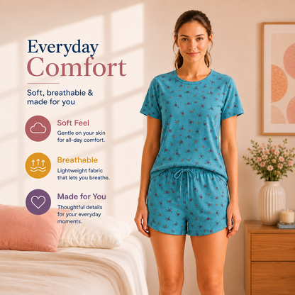 T-shirt/Short Two-Piece Pajama Set
