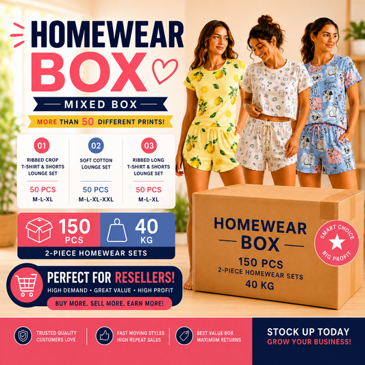 2-Piece Homewear Set Box – 150 PCS