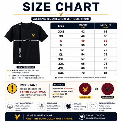 Cotton T-Shirt – Soft, Multiple Colors