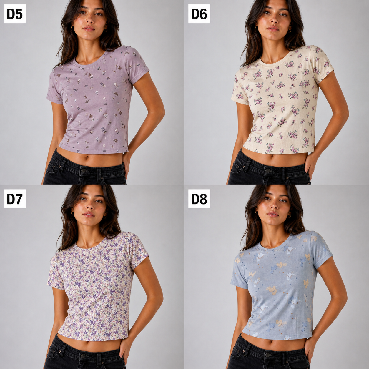 Printed Fitted T-Shirt – Ultra Soft & Stretchy (Multiple Designs)