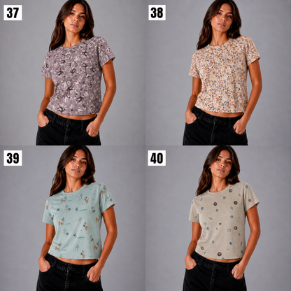 Printed Fitted T-Shirt – Ultra Soft & Stretchy (Multiple Designs)