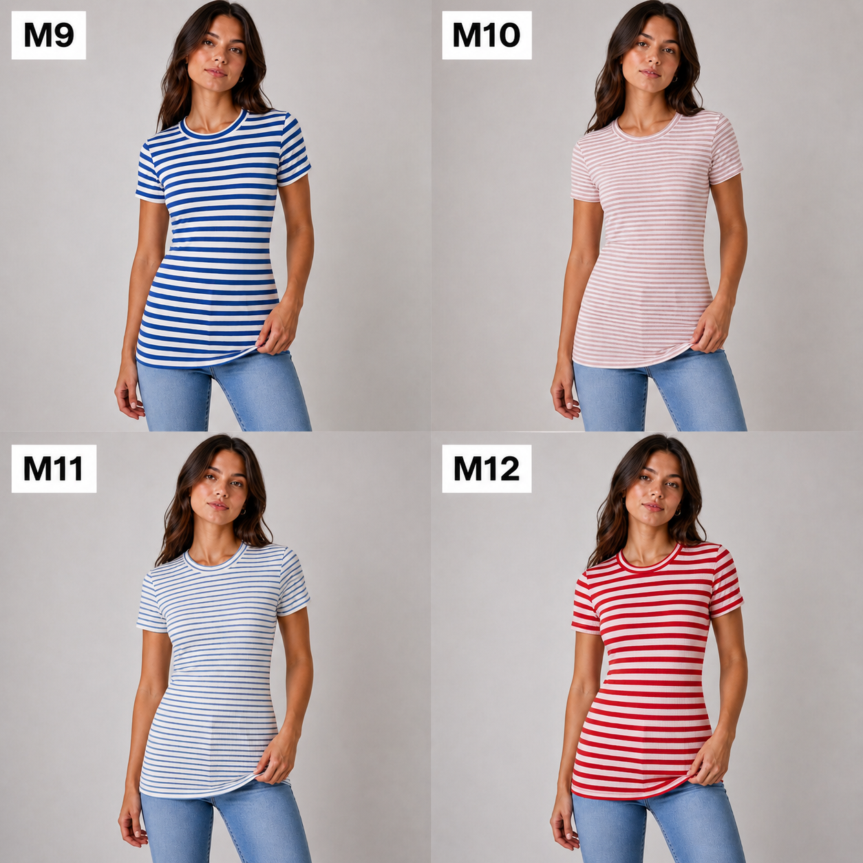 Soft Ribbed Stripe T-Shirt