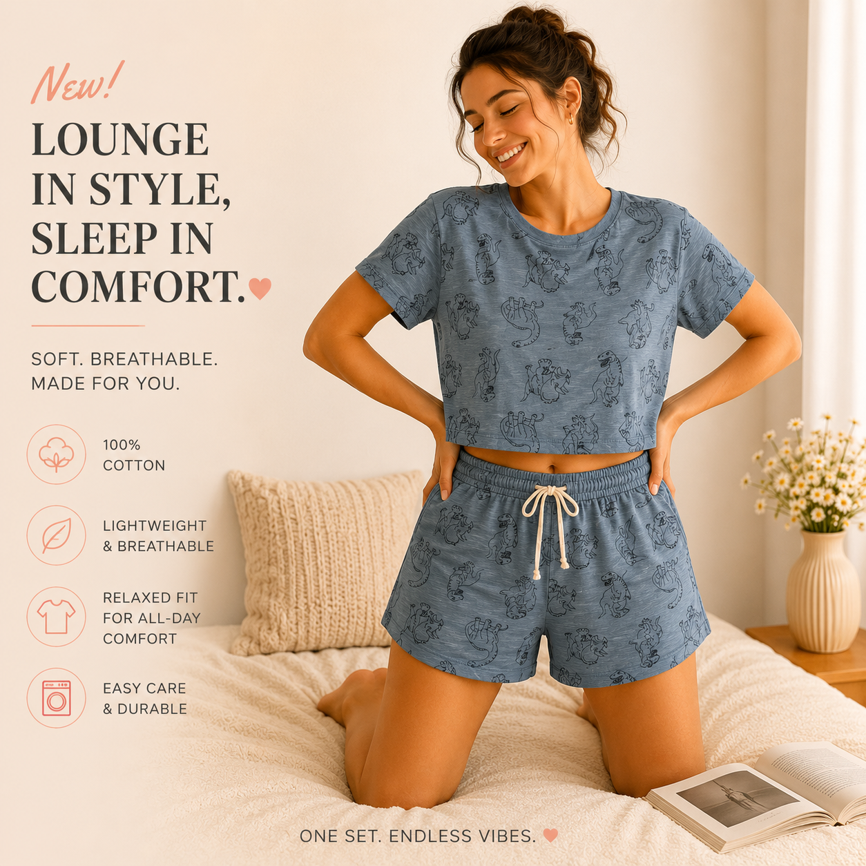 Soft Cotton Lounge Set