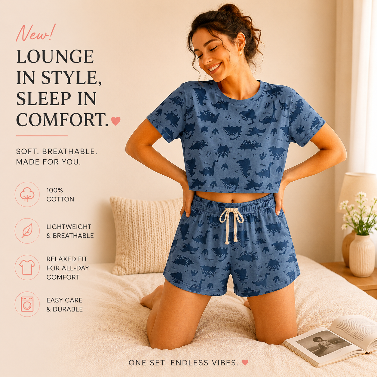 Soft Cotton Lounge Set