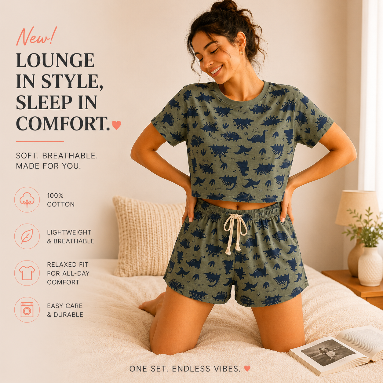 Soft Cotton Lounge Set