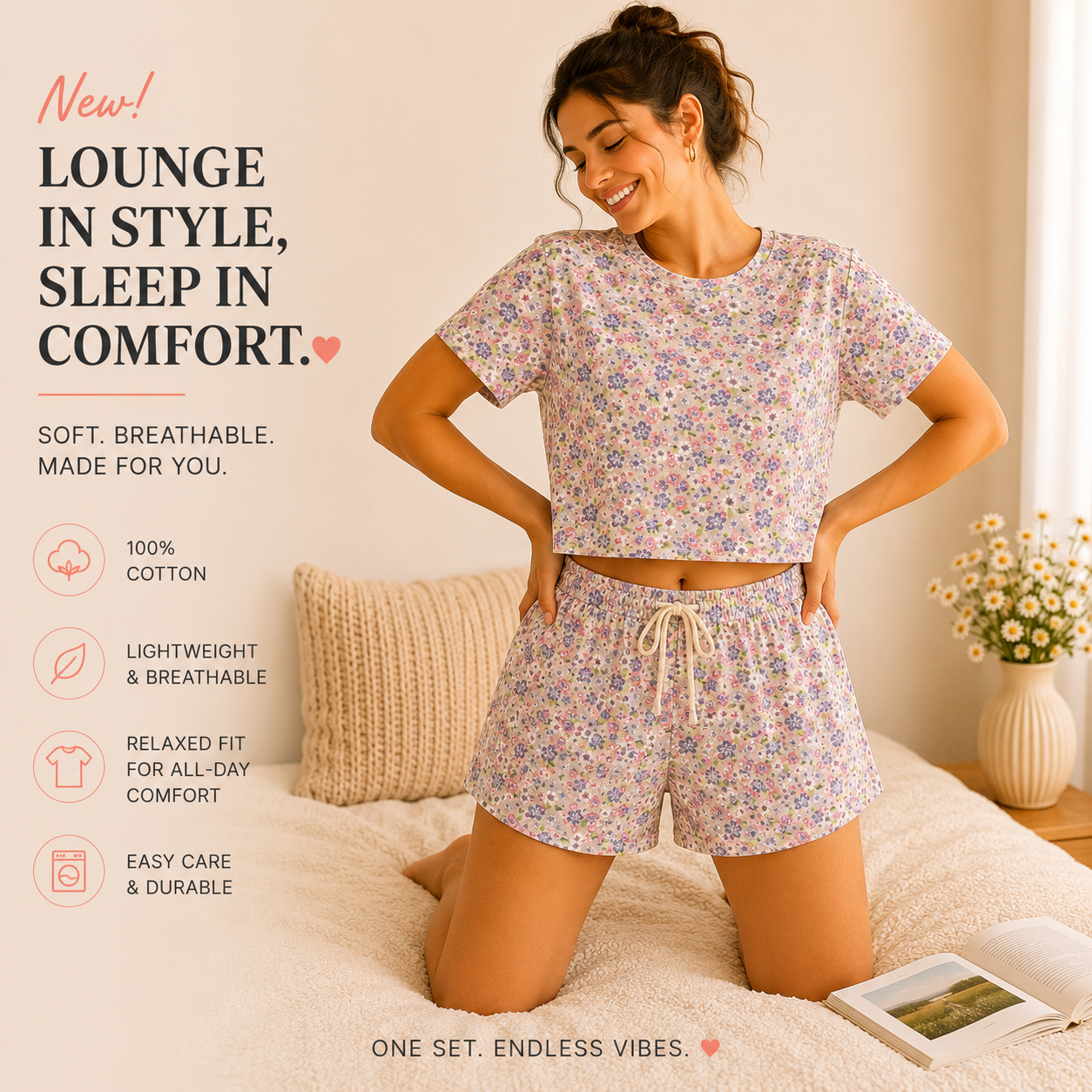 Soft Cotton Lounge Set