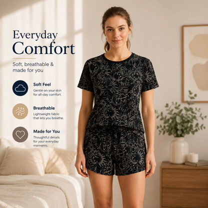 T-shirt/Short Two-Piece Pajama Set