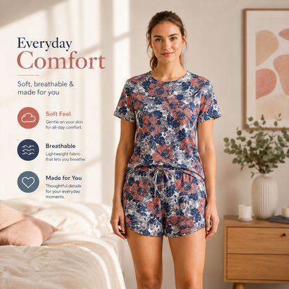 T-shirt/Short Two-Piece Pajama Set