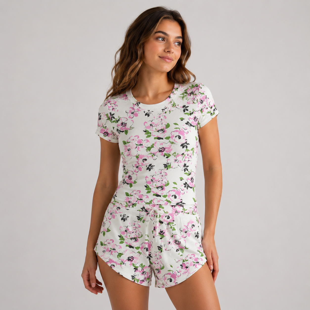Crop & Shorts Lounge Set