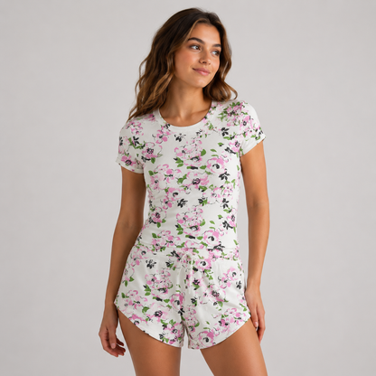 Crop & Shorts Lounge Set