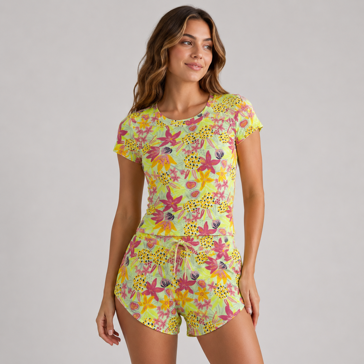 Crop & Shorts Lounge Set