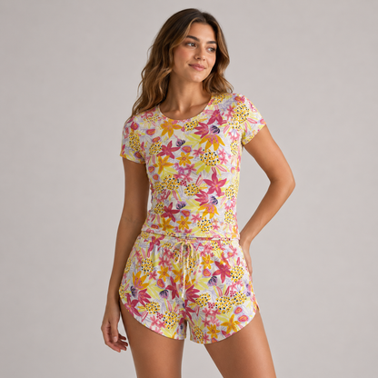 Crop & Shorts Lounge Set