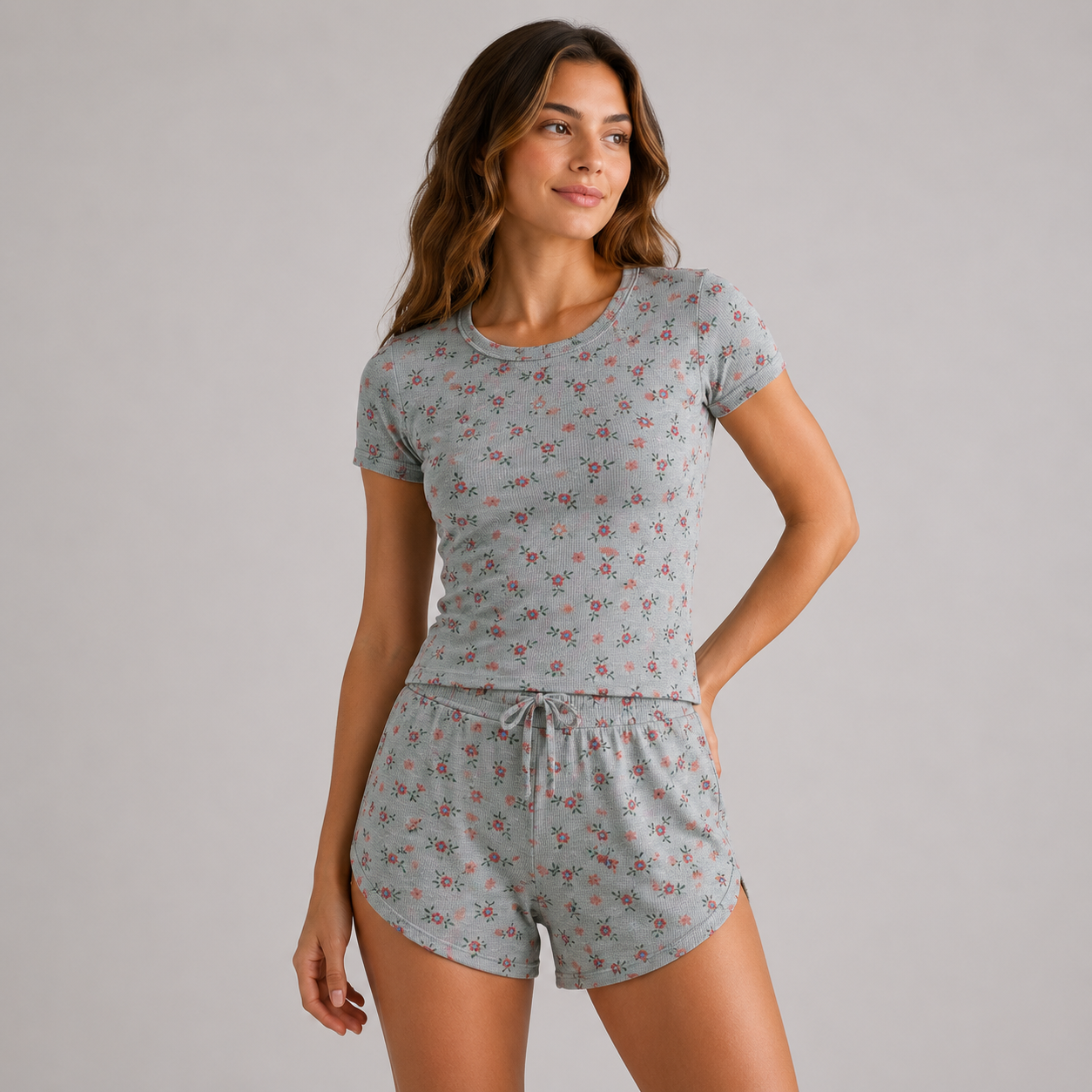 Crop & Shorts Lounge Set