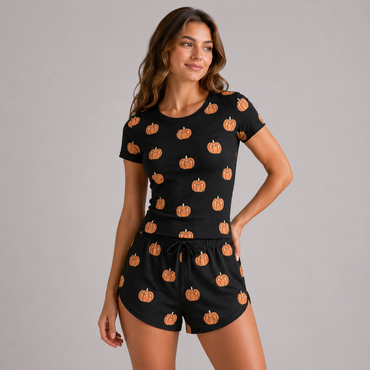 Crop & Shorts Lounge Set
