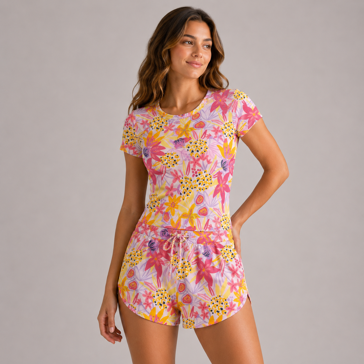 Crop & Shorts Lounge Set