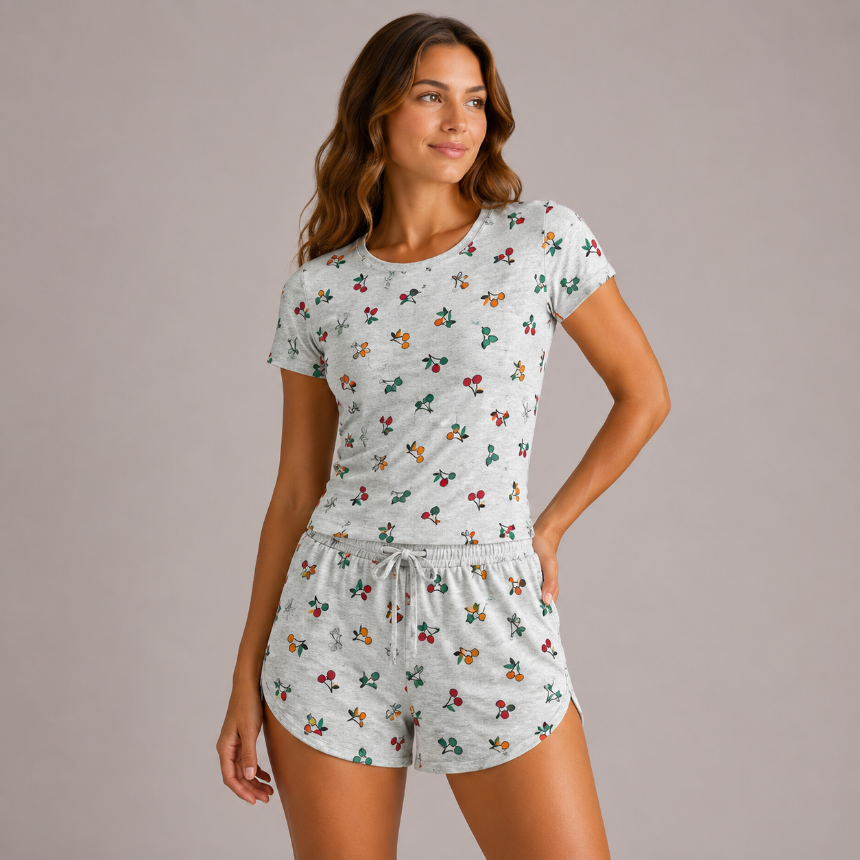 Crop & Shorts Lounge Set