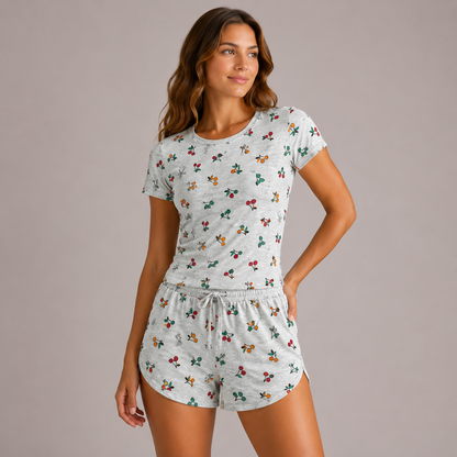 Crop & Shorts Lounge Set