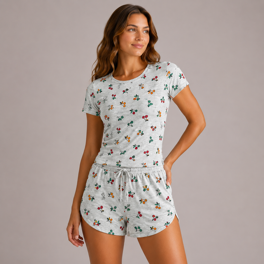 Crop & Shorts Lounge Set