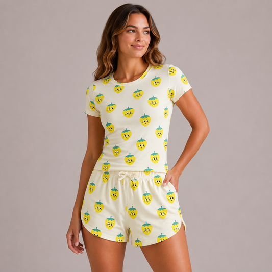 Crop & Shorts Lounge Set