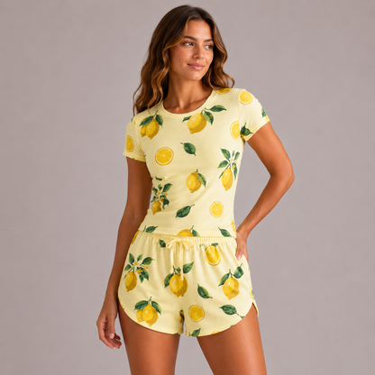 Crop & Shorts Lounge Set