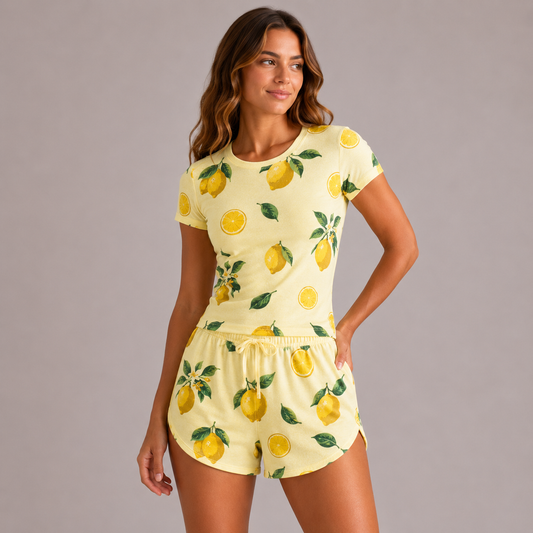 Crop & Shorts Lounge Set
